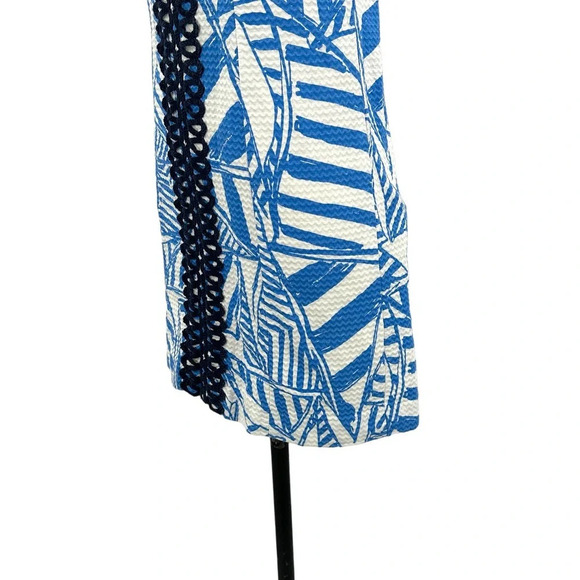 Lilly‎ Pulitzer Annabelle Shift Dress Bay Yacht Sea Bau Blue Striped Size 0 - Picture 7 of 12